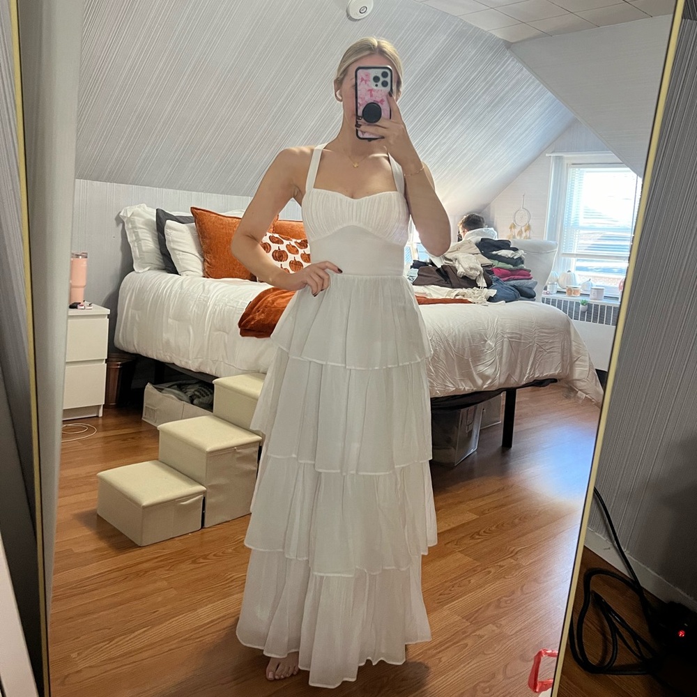 Abercrombie White maxi dress
